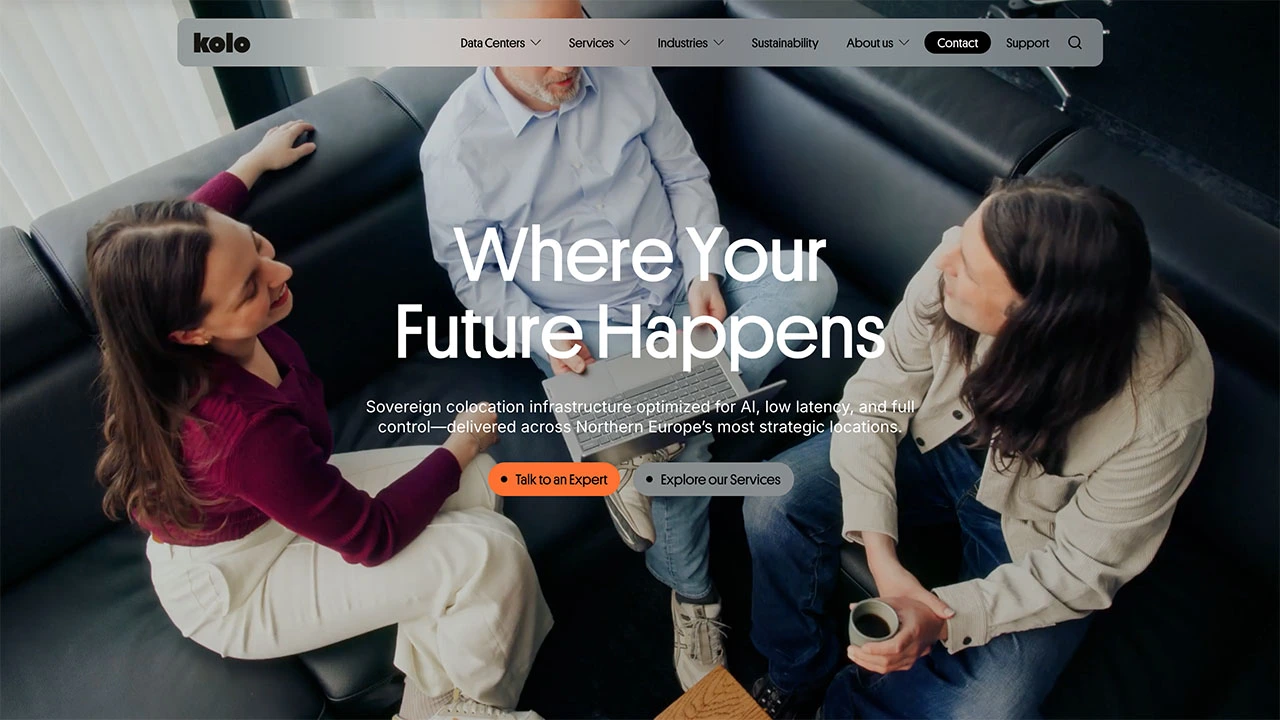 Screenshot of kolodc.com homepage